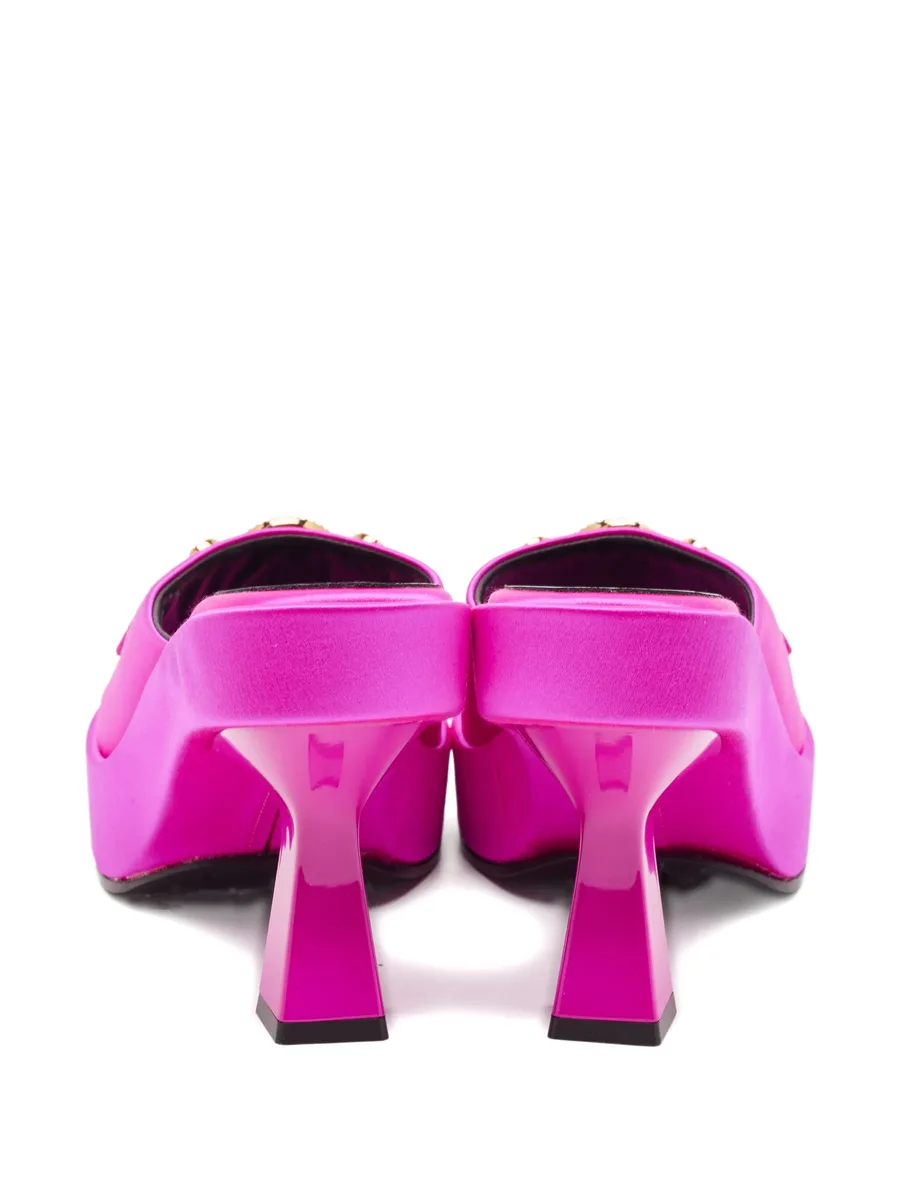 medusa platform satin mules 5