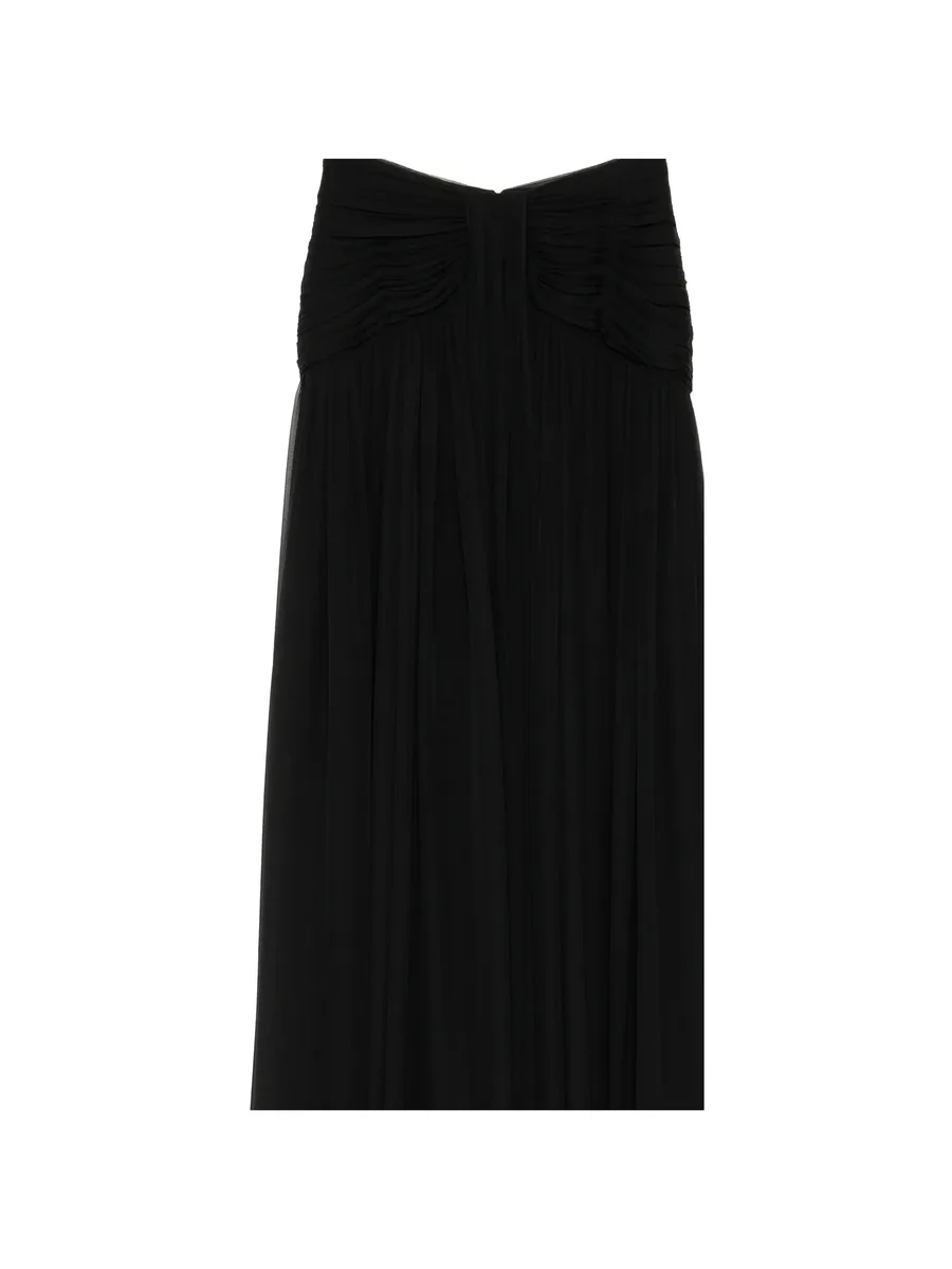 draped slit skirt 3
