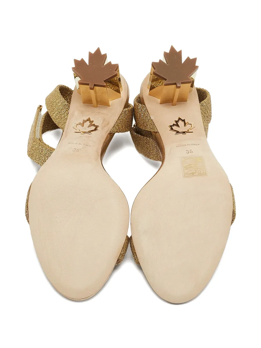 50mm lurex sandals 8