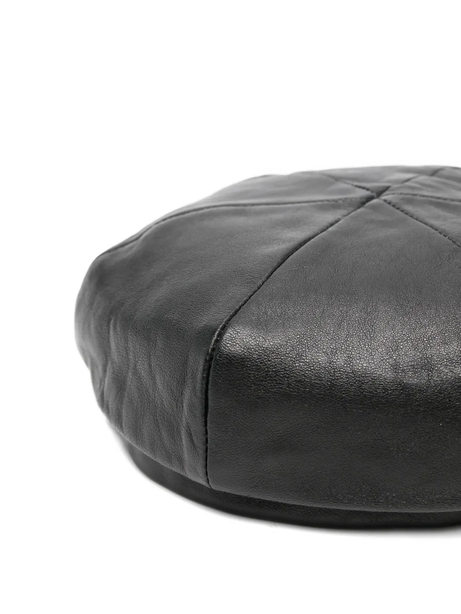 1990s leather beret 5