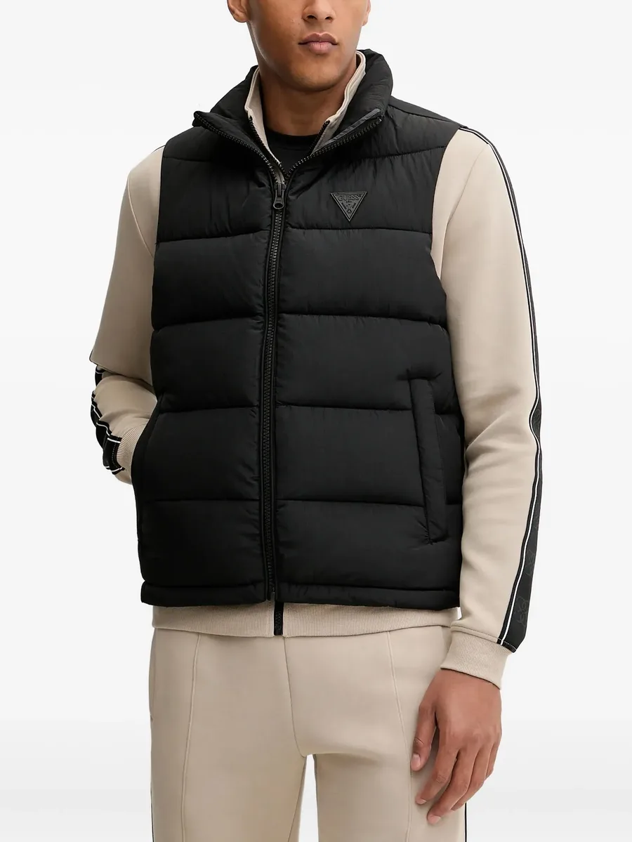 padded logo-plaque gilet 1