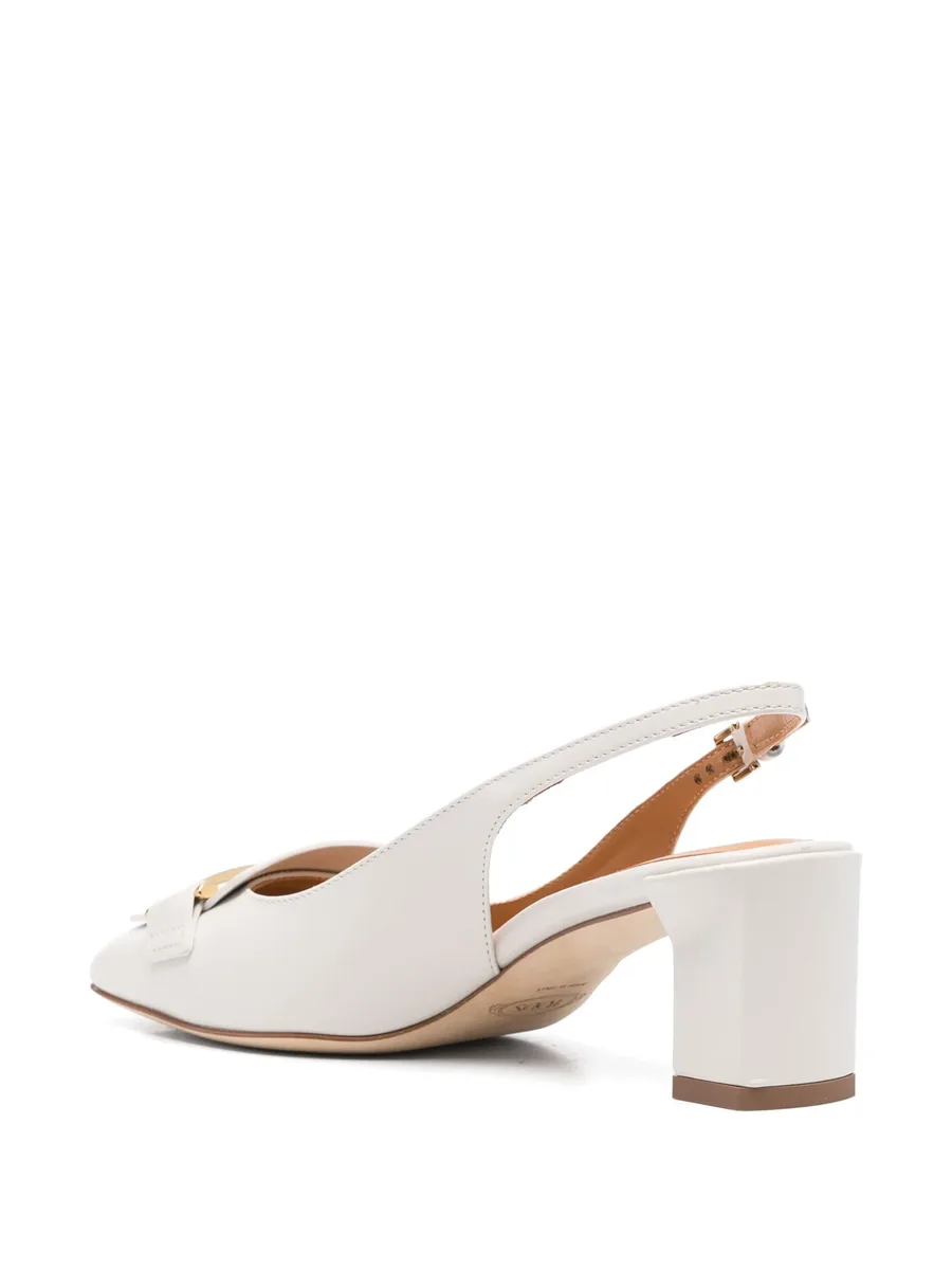 50mm leather slingback pumps 6