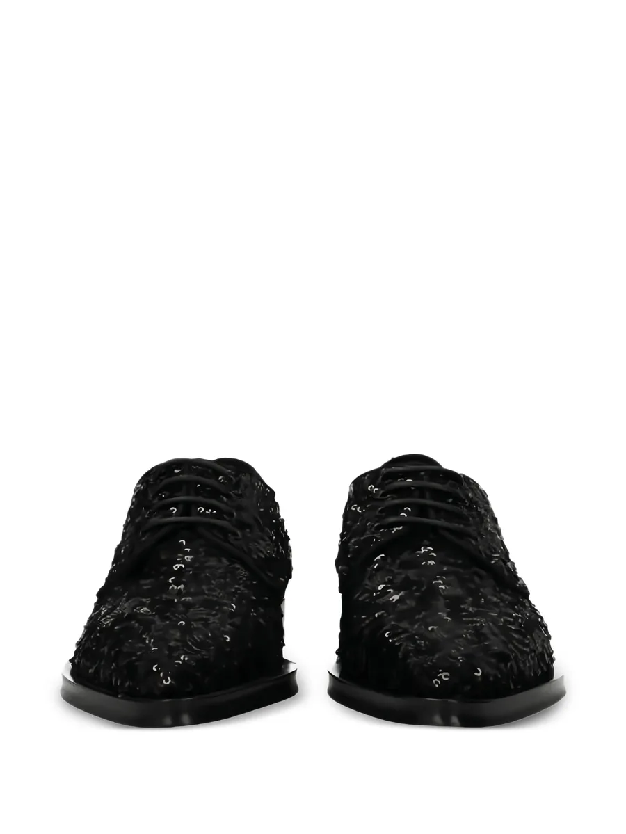 Sequins Lace-up Shoes 6