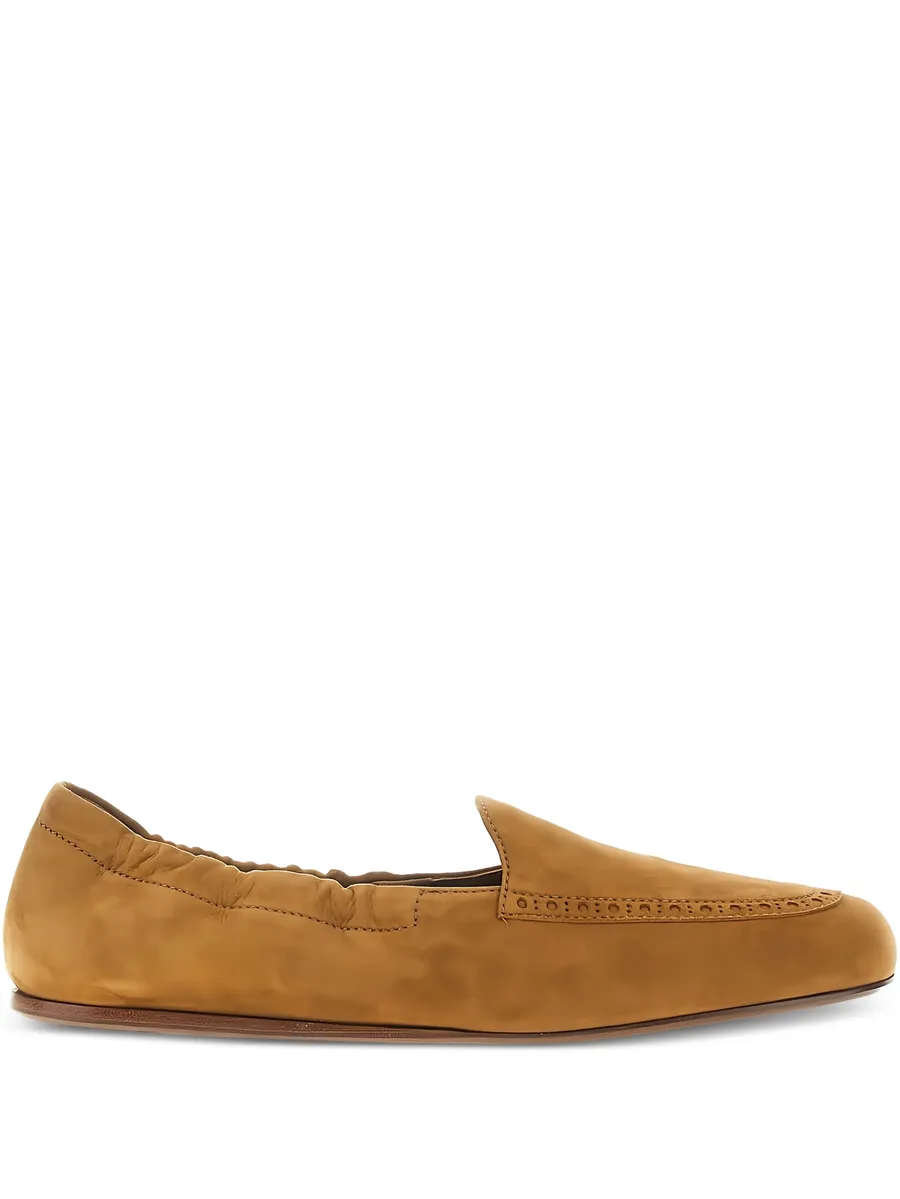 Rika suede perforated loafers 1