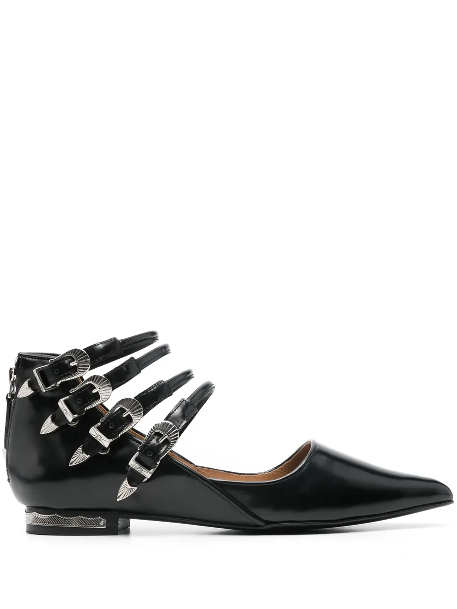 buckle-detailed ballet flats 1