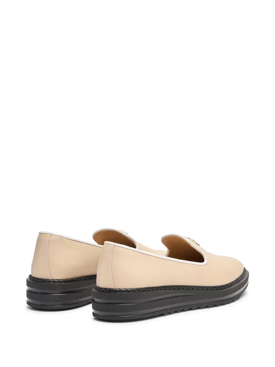 Tim logo-lettering loafers 6