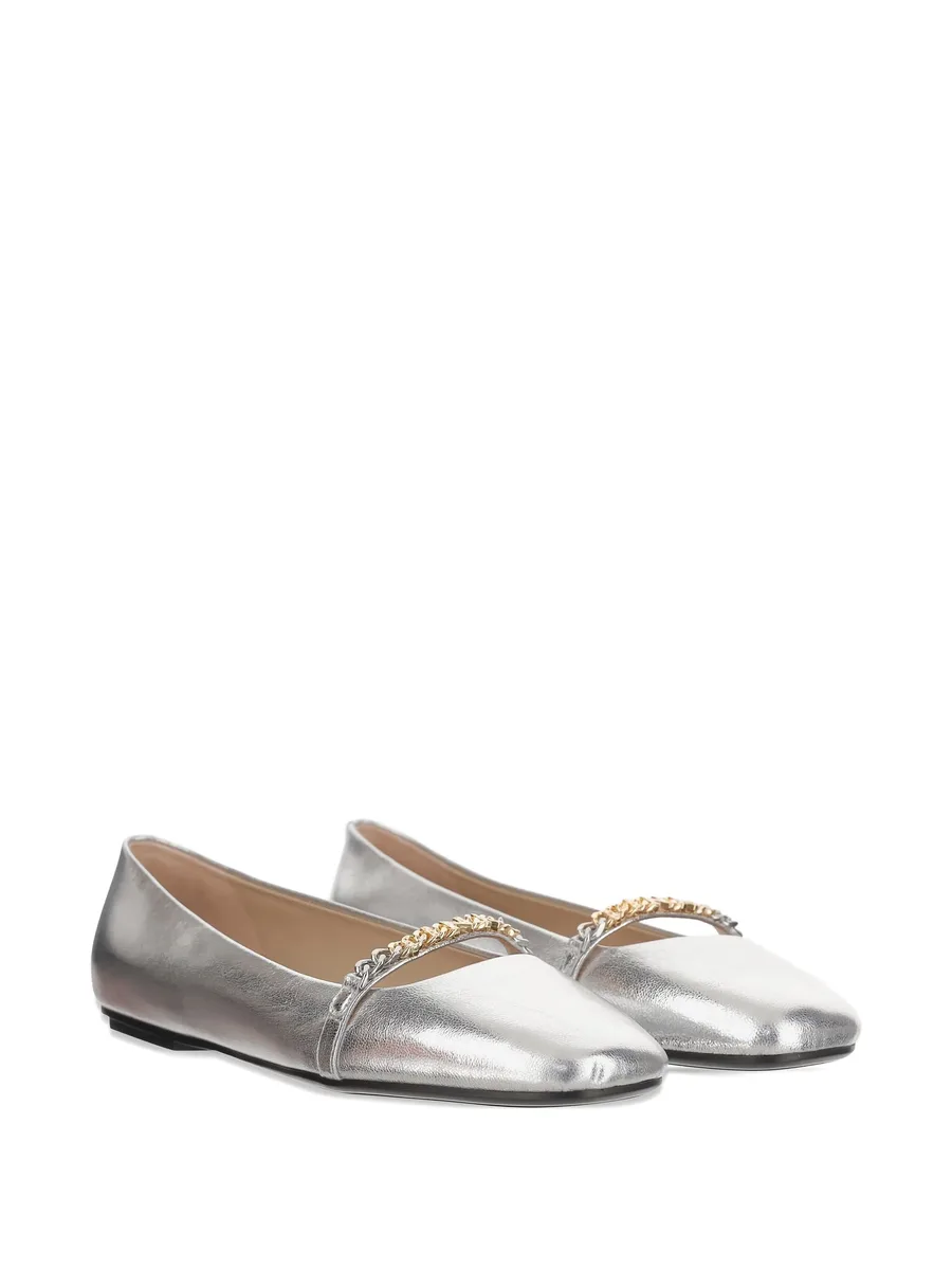 chain-embellished ballet flats 4