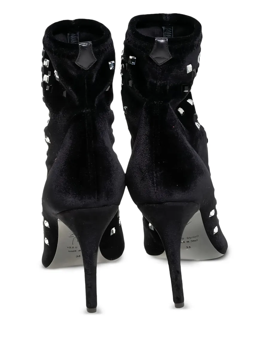 105mm crystal-embellished ankle boots 7