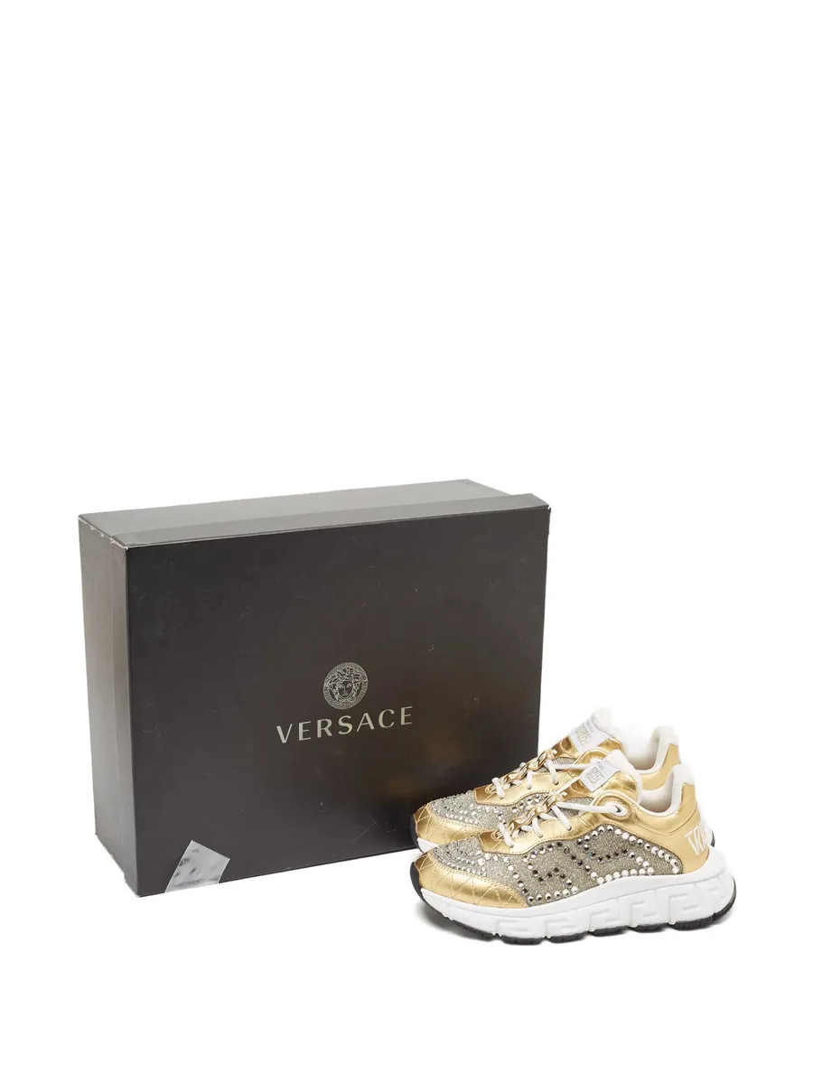 embellished-upper lace-up sneakers 9