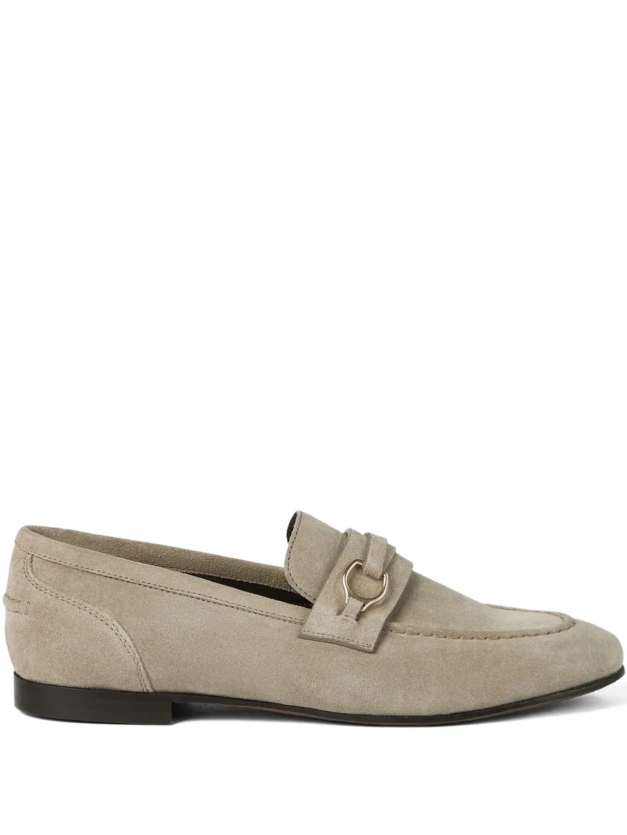metal-bit suede loafers 1