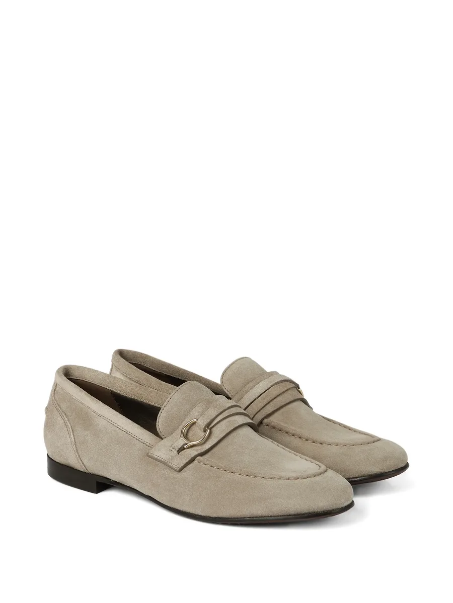 metal-bit suede loafers 3