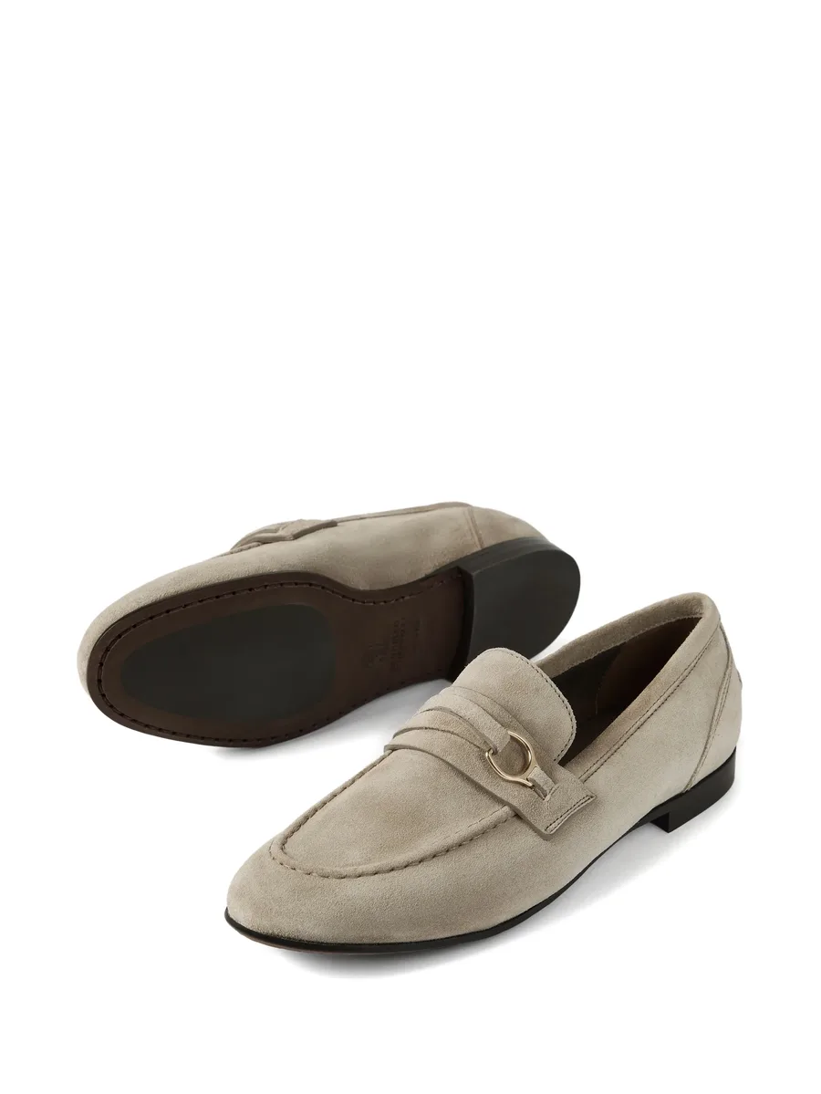 metal-bit suede loafers 7