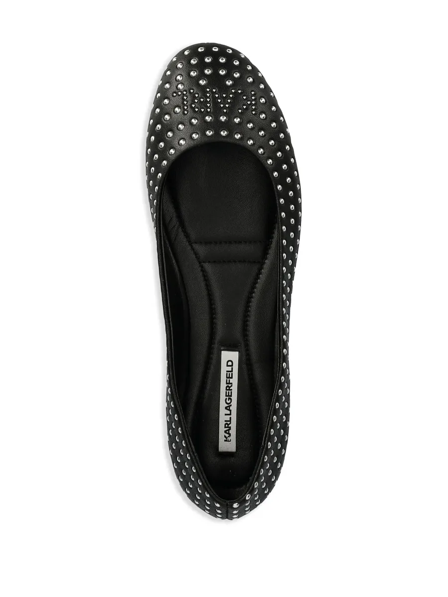 stud embellishment ballerina shoes 7