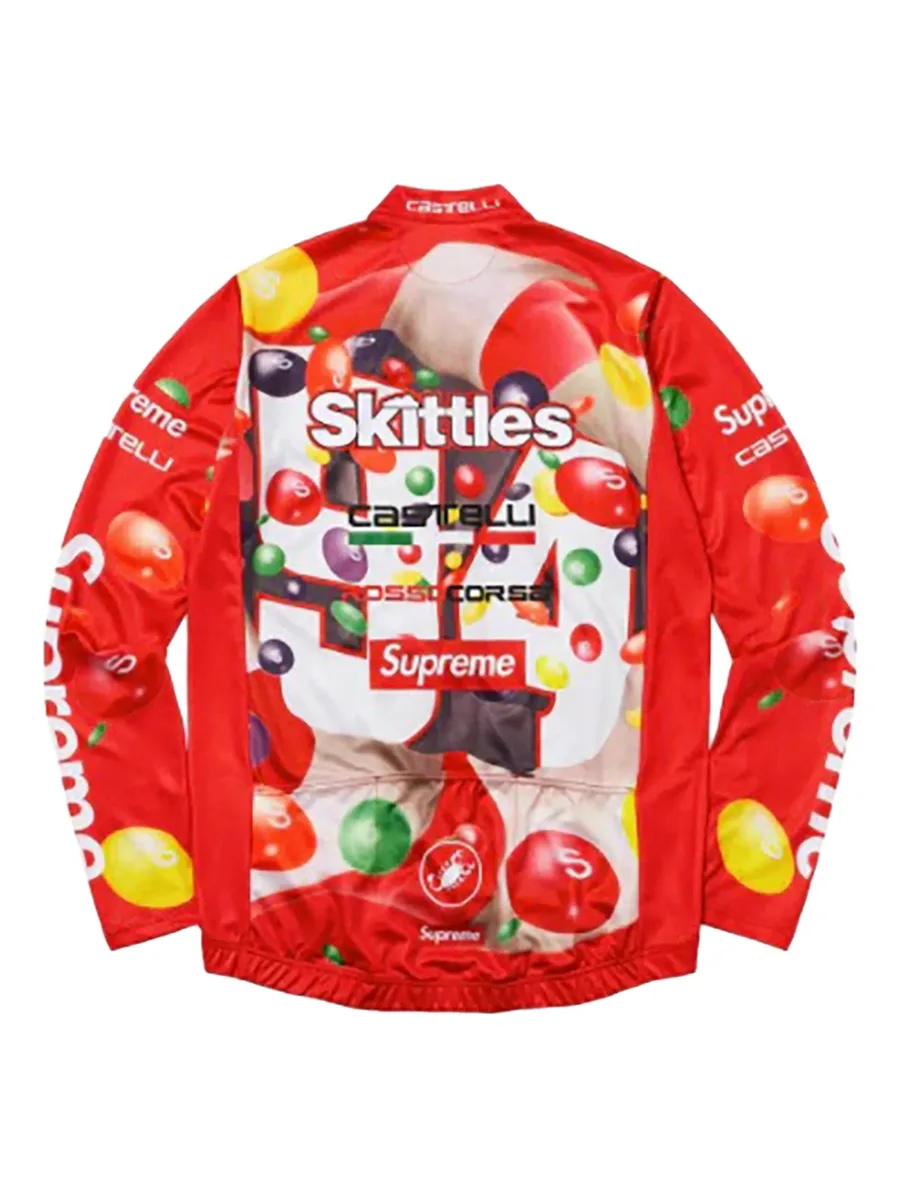 облегающий топ с длинными рукавами из коллаборации с Skittles x Castelli 3