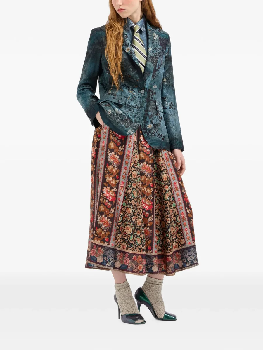 Aloe floral-print midi skirt 3