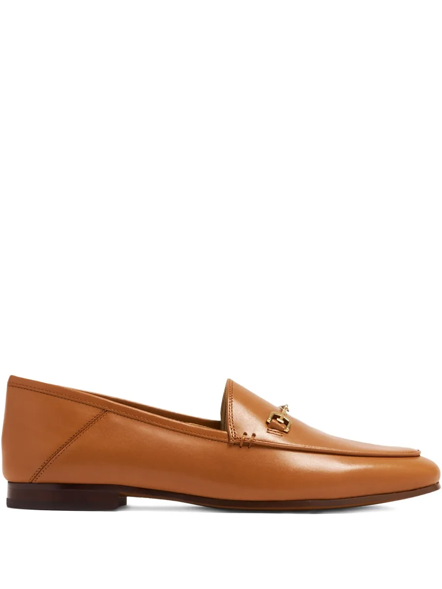 Loraine Bit metallic-horsebit leather loafers 2