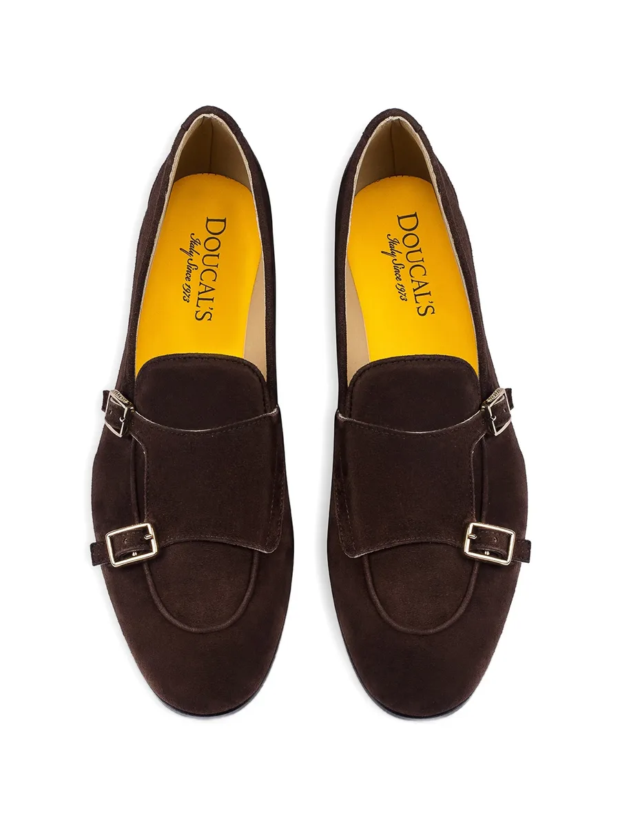 suede double-buckle loafers 6