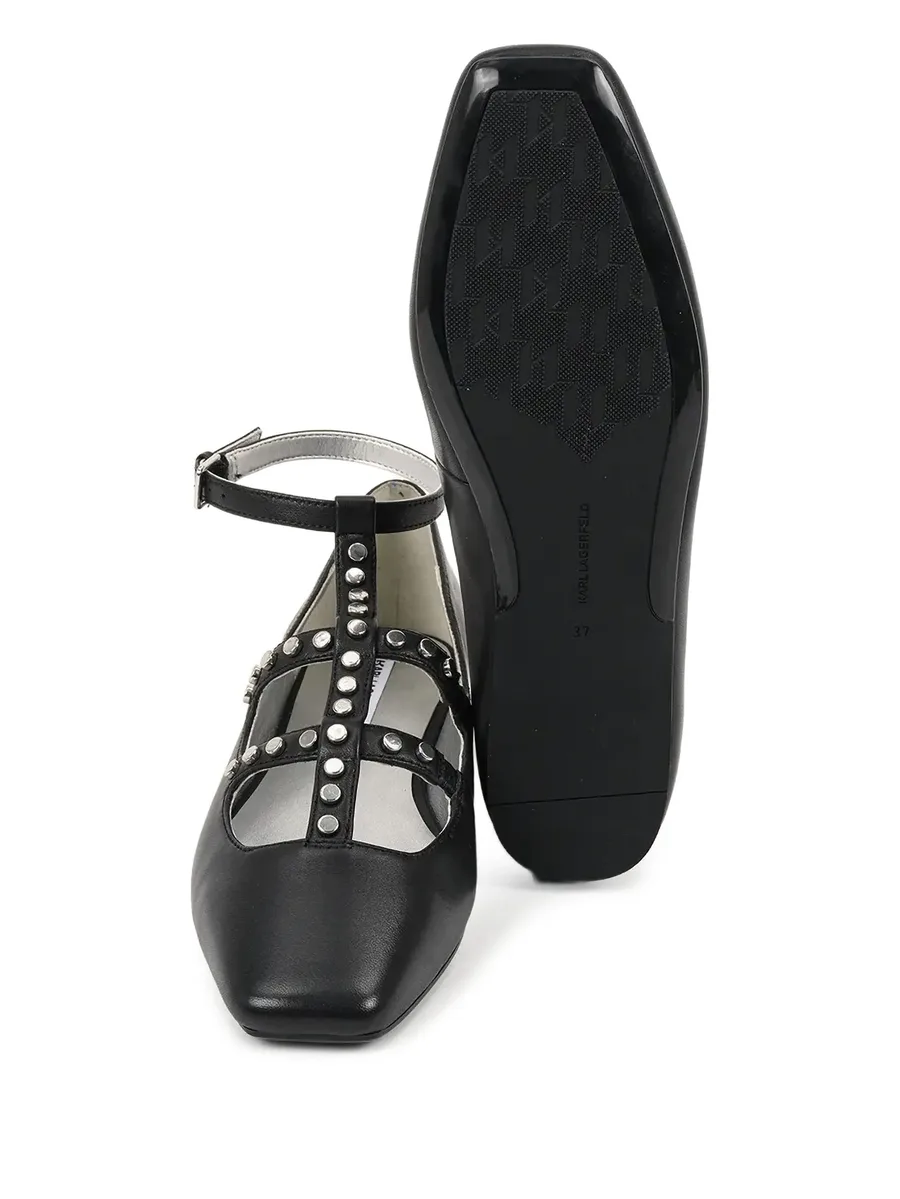 studded caged ballet flats 10
