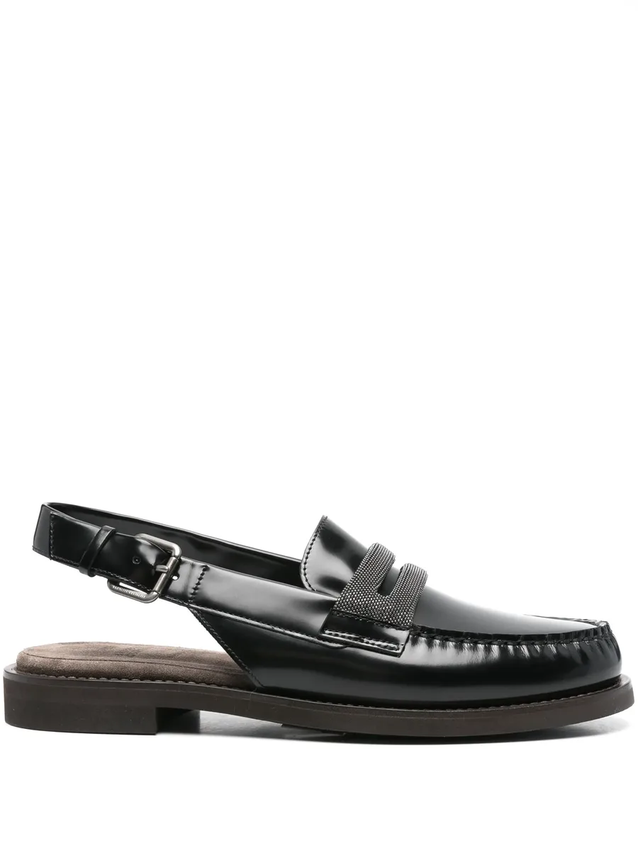 leather slingback loafers 1