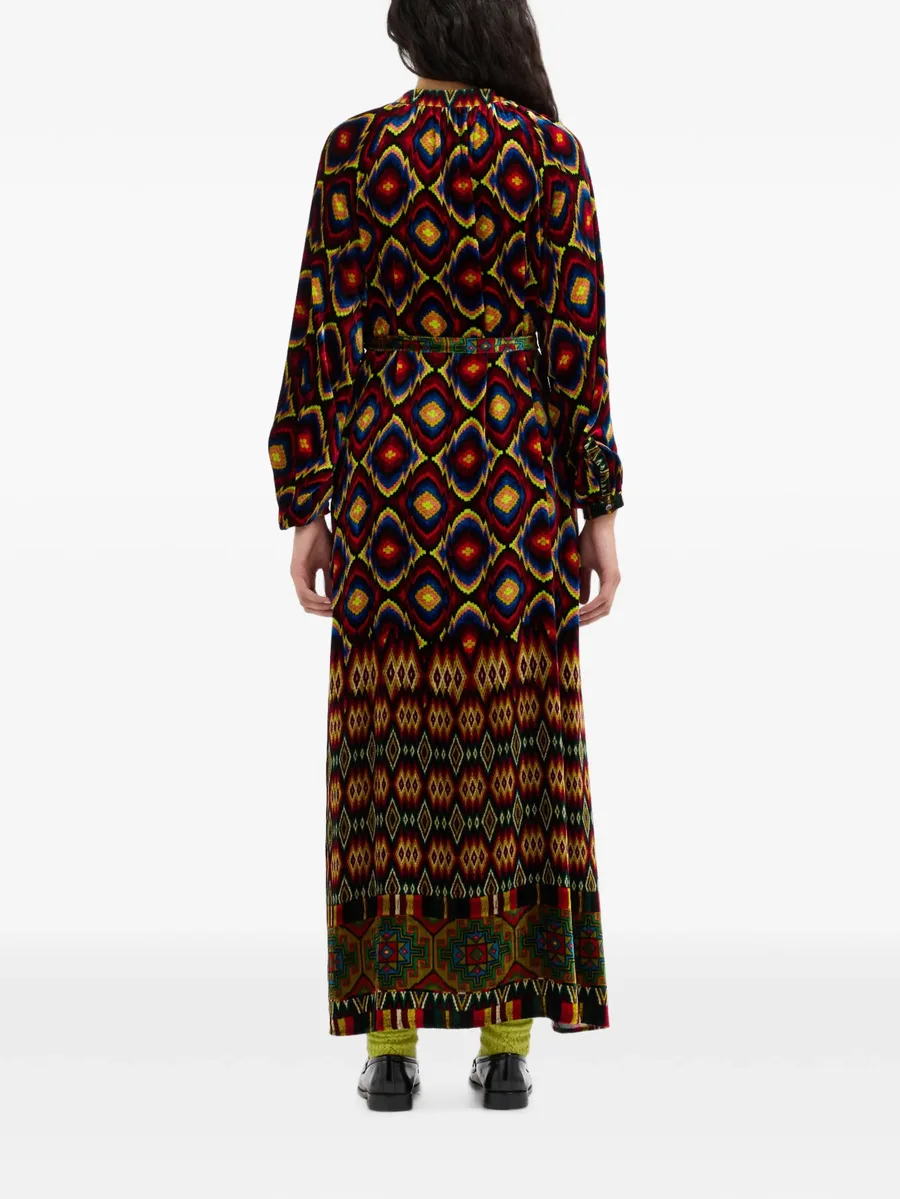 Kanada geometric-print maxi dress 4