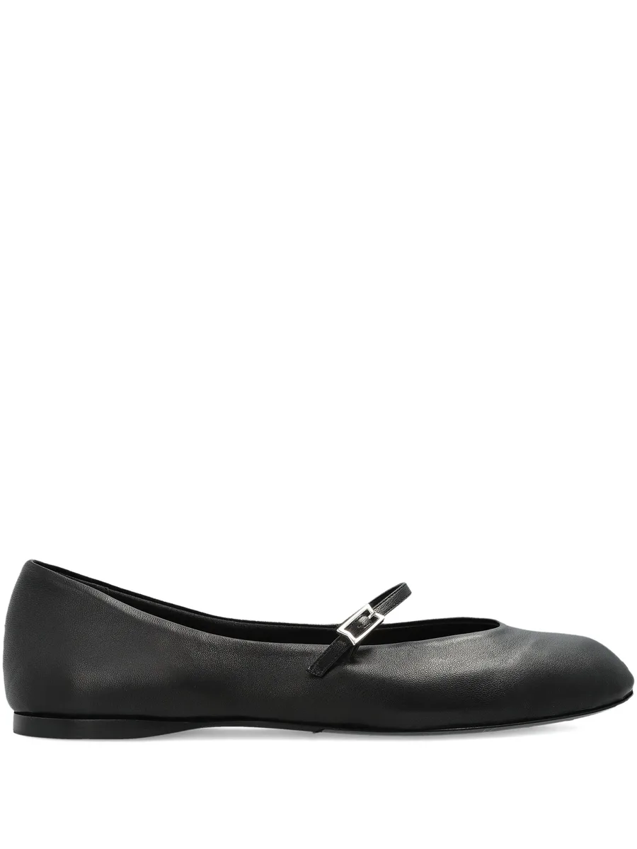 buckle-strap leather ballet flats 2