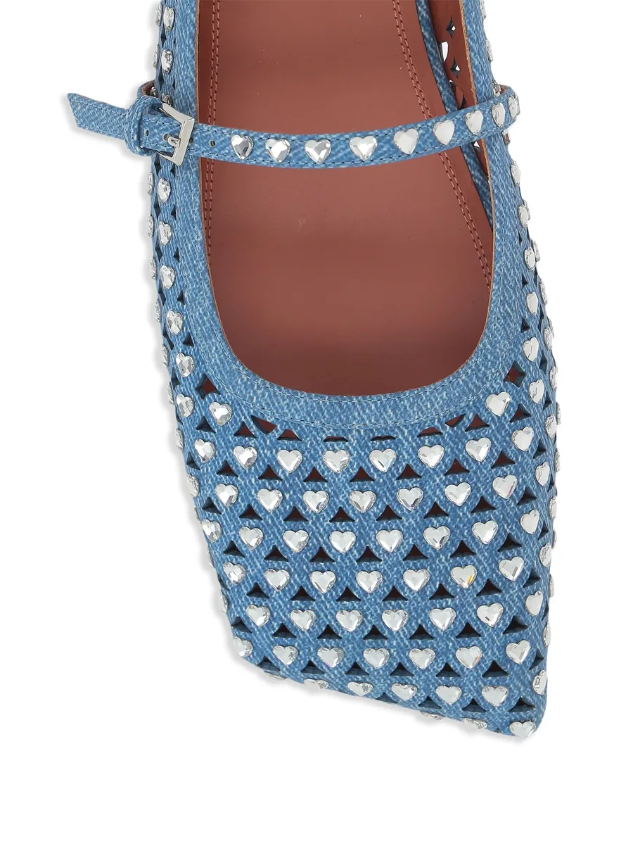 Anne embellished ballerina shoes 7