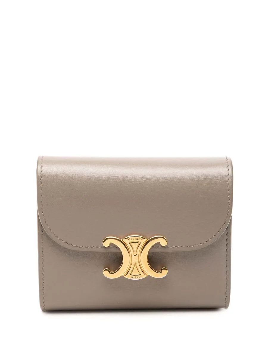 кошелек Shiny Calfskin Triomphe Flap Wallet (2022 год) 2