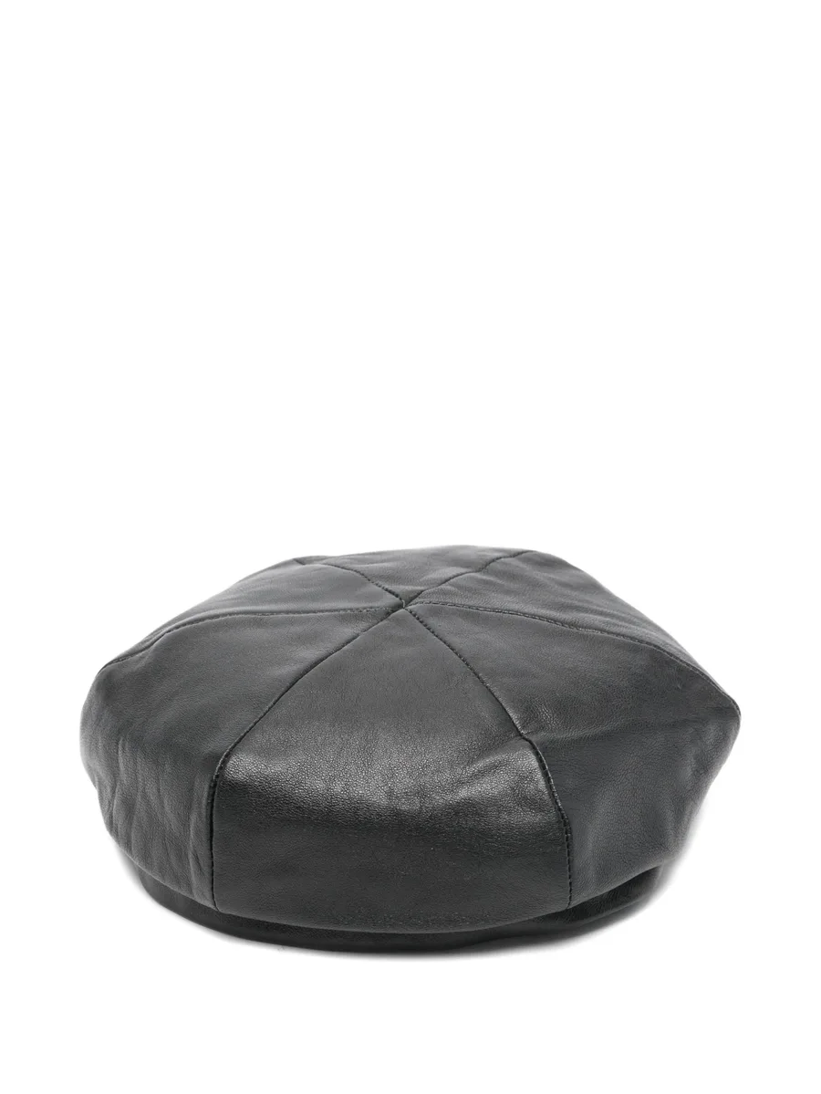 1990s leather beret 2