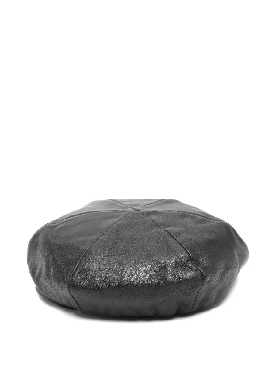 1990s leather beret 4