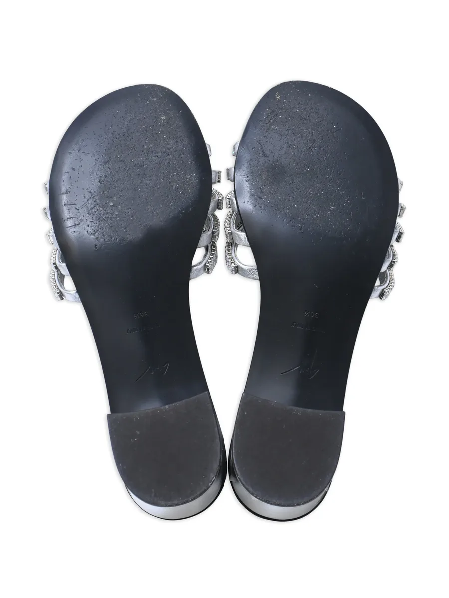 crystal-embellished sandals 7
