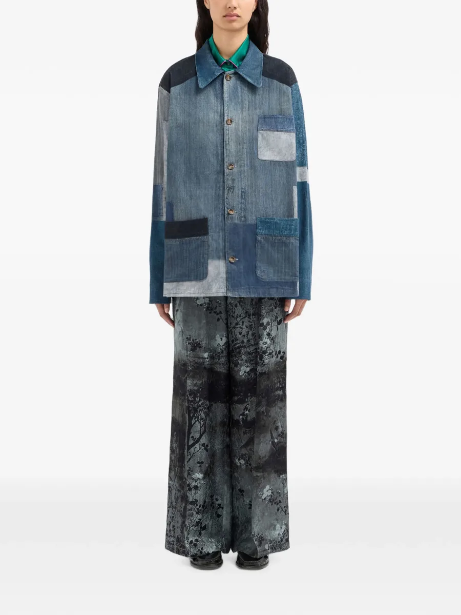 Amadobis patchwork denim oversirt 2