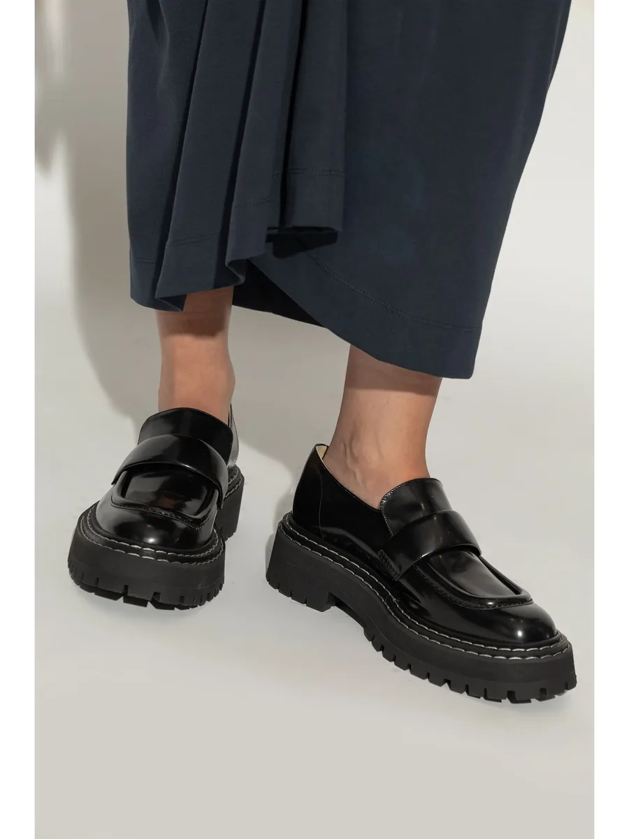 lug-sole leather loafers 4