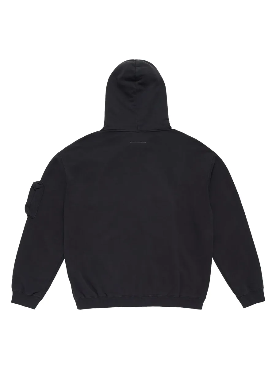 cargo-pockets "Black" hoodie 3