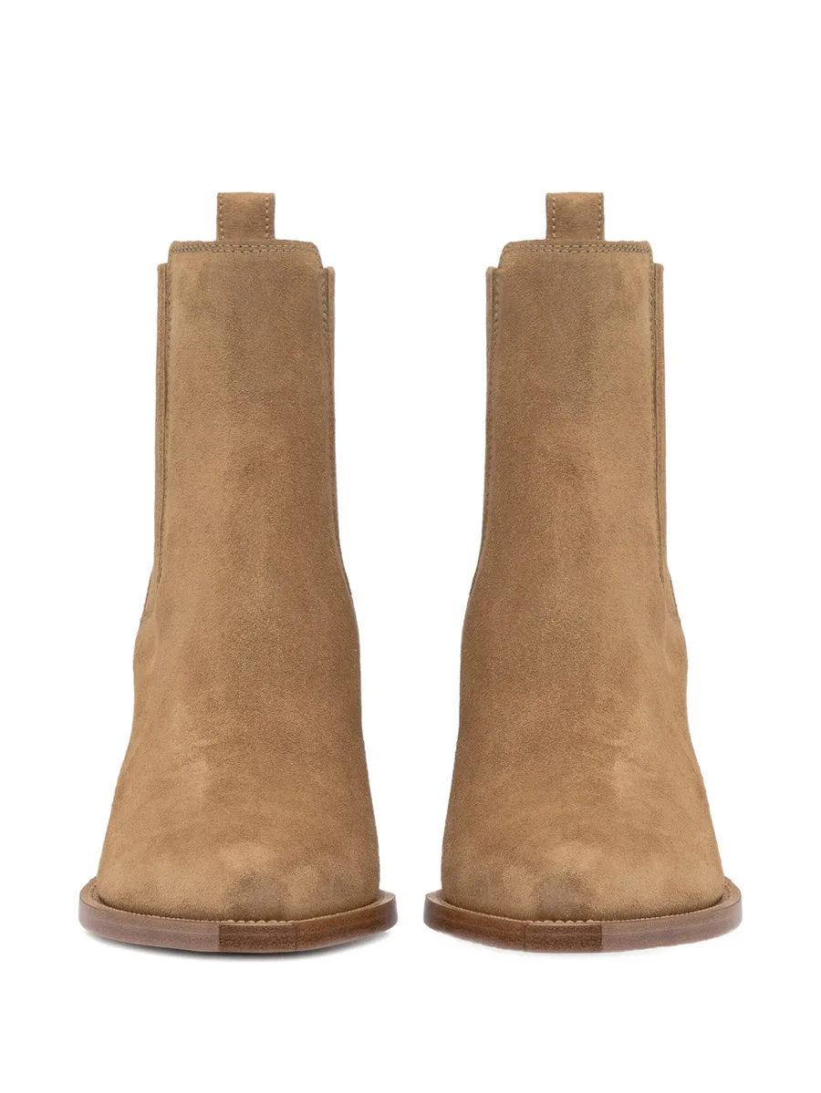 suede pointed-toe boots 6
