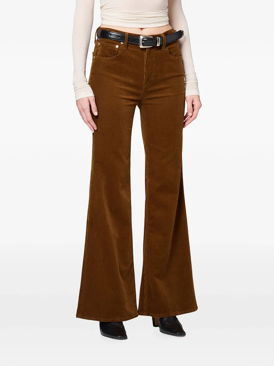 corduroy flared trousers 2