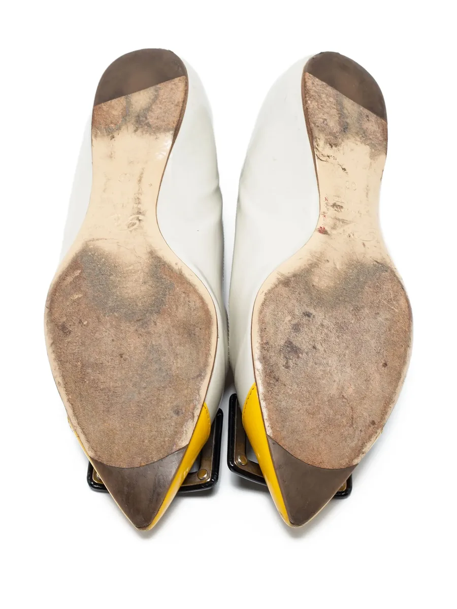 pre-owned Trompette buckle-embellished ballet flats 7