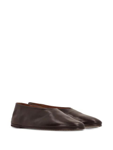 leather ballet flats