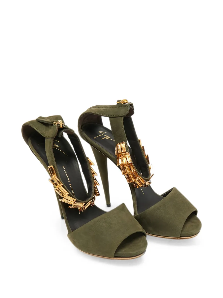 leather heeled sandals 6
