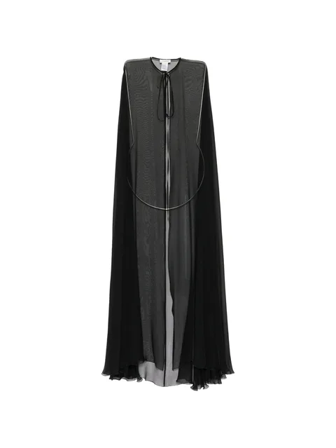 silk chiffon cape