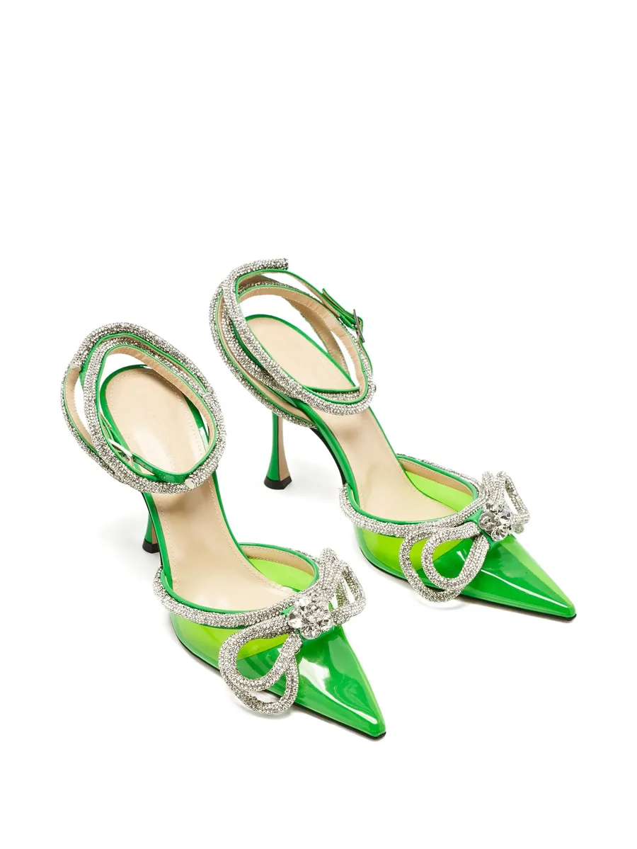 100mm crystal-embellished heeled pumps 3