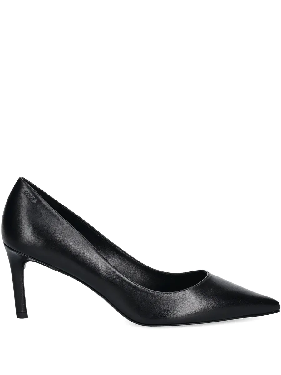leather pumps with pointed toe 1