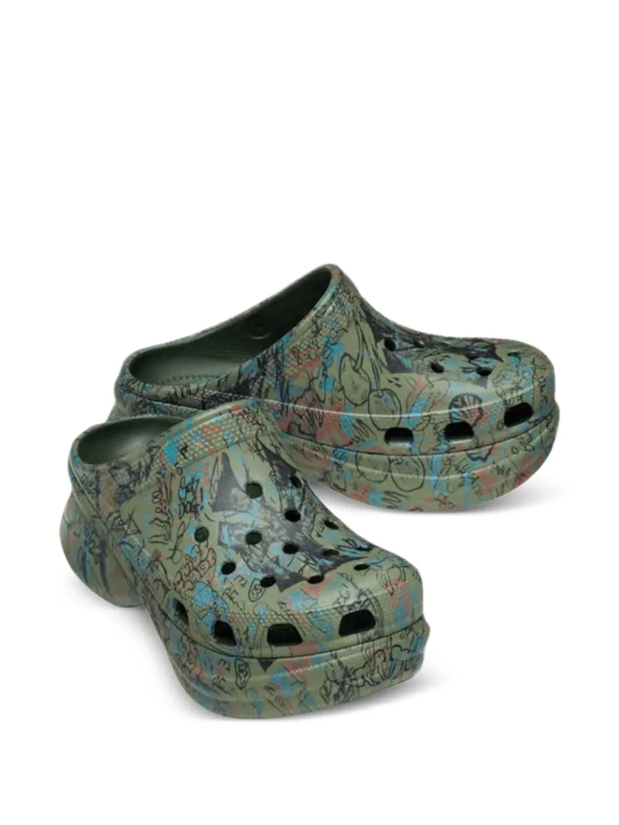 Classic Bae graffiti clogs 3