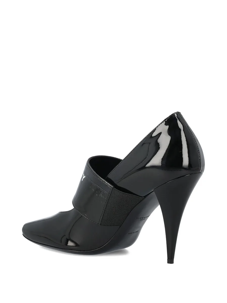 Sliced Square Tape patent leather pumps 7