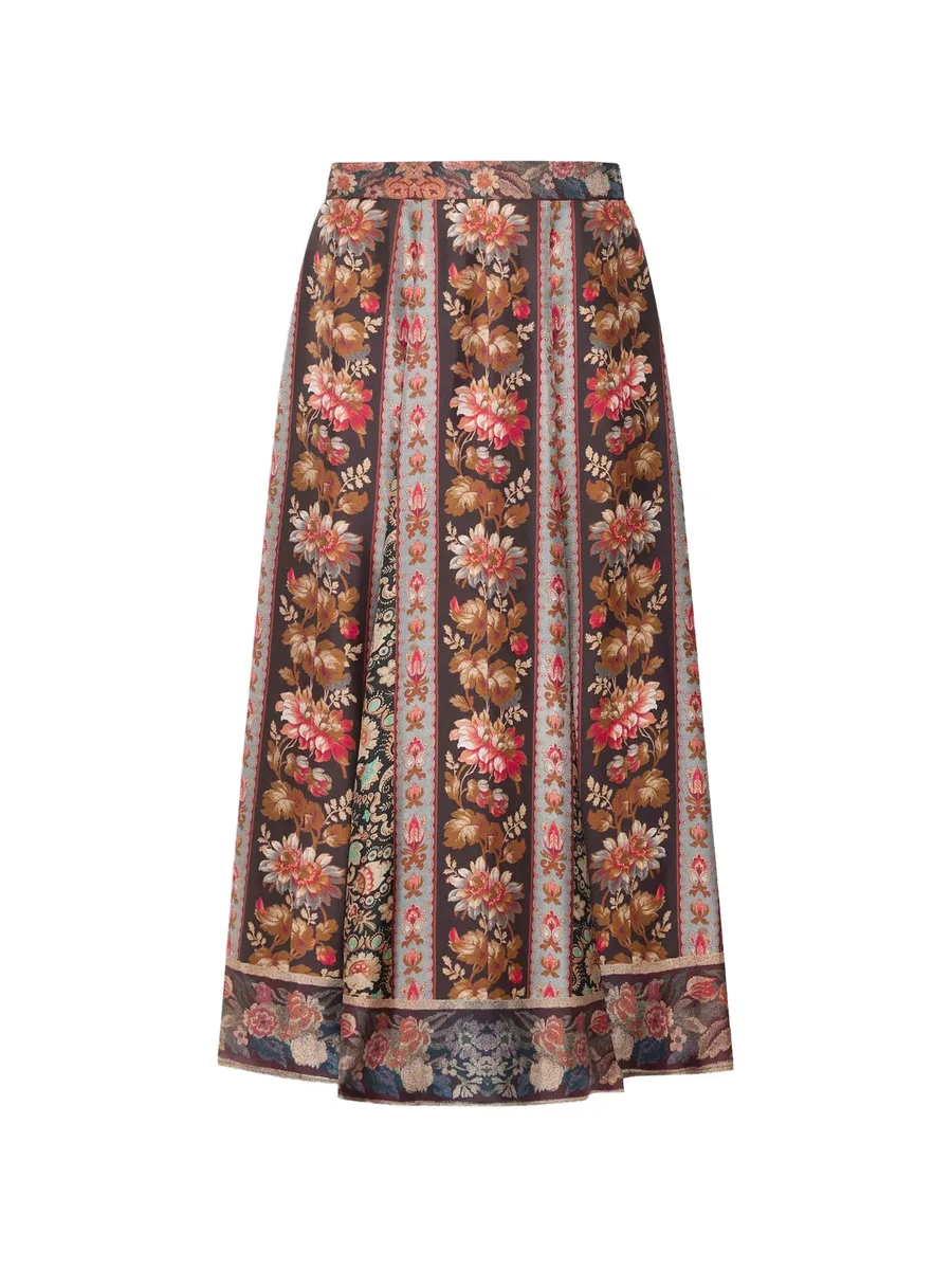 Aloe floral-print midi skirt 1