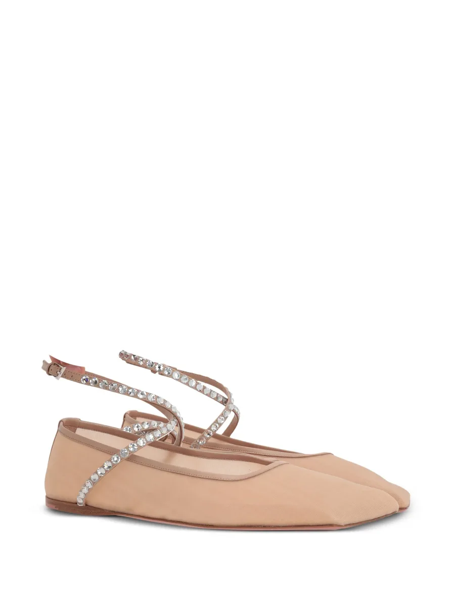 Ane crystal-embellished ballerina shoes 3
