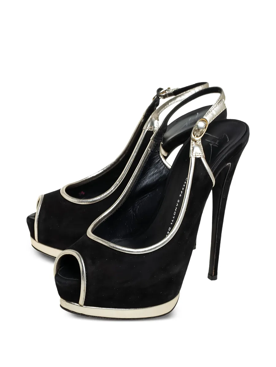 150mm suede slingback pumps 8