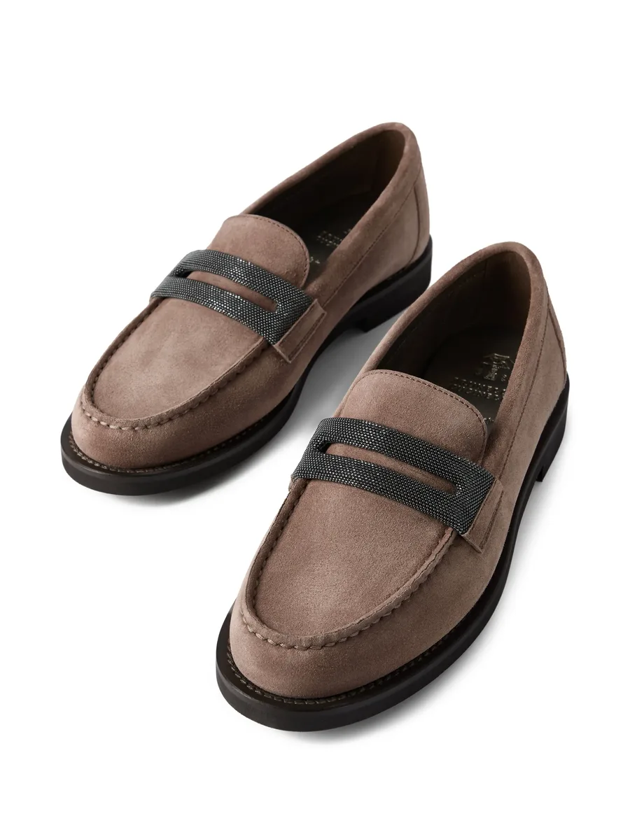suede penny loafers 7