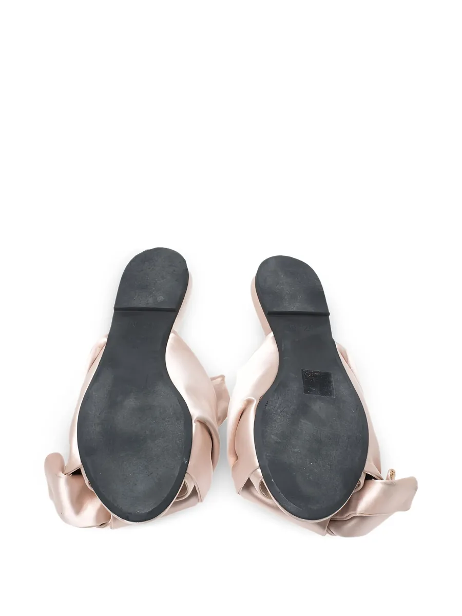 satin knot sandals 8