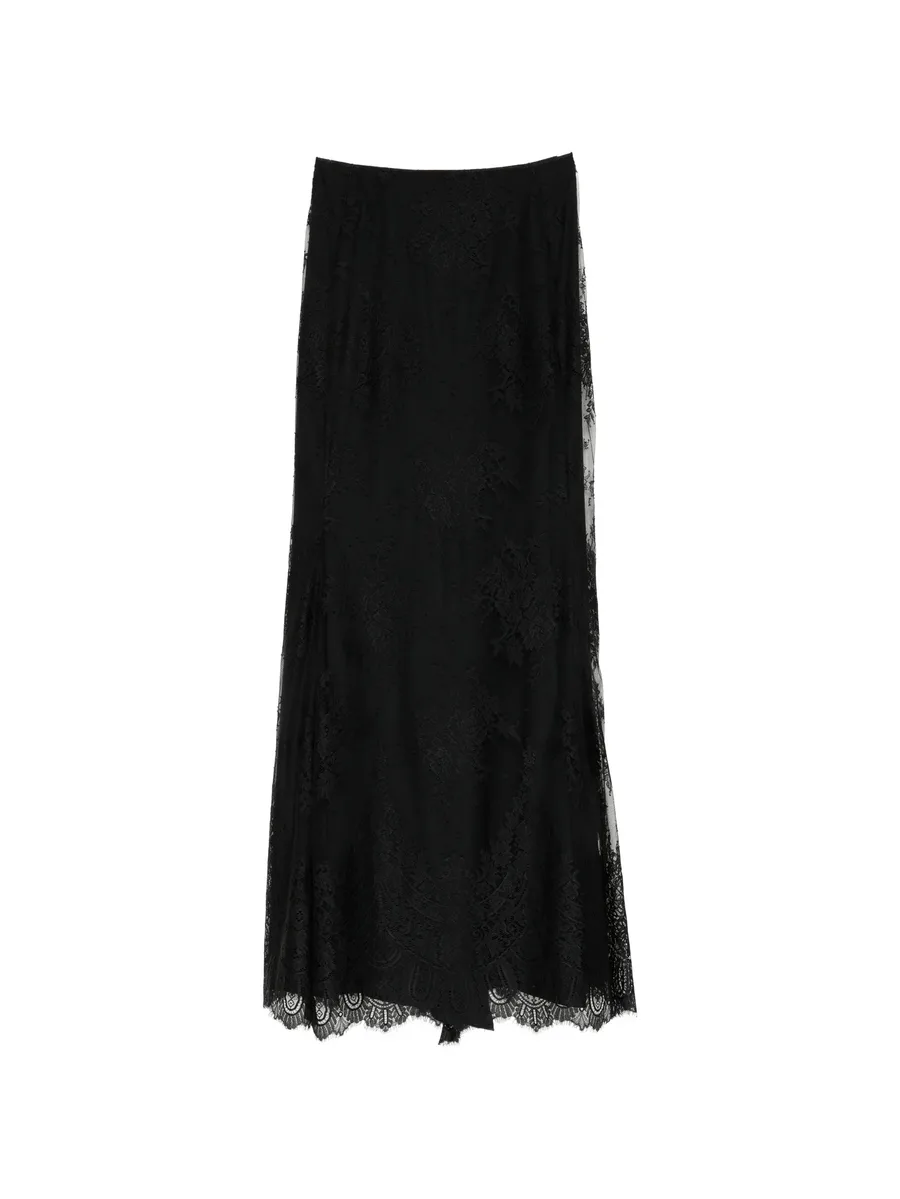laced long skirt 1