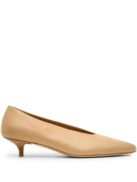 leather pumps